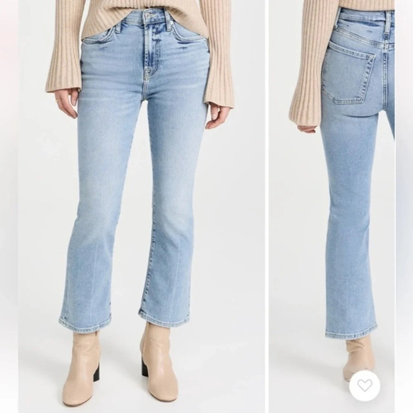 Seven for all mankind cropped bootcut jeans size 25 in great condition​ - Picture 1 of 7
